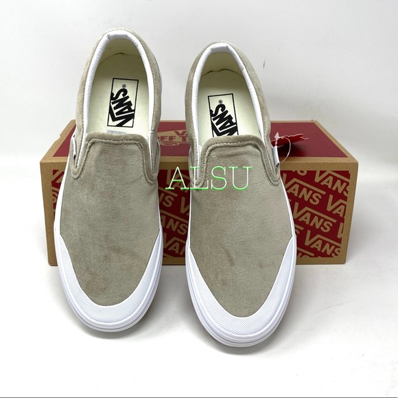 VANS Classic Slip On T Velvet Grey Women’s Sneaker - Picture 4 of 10